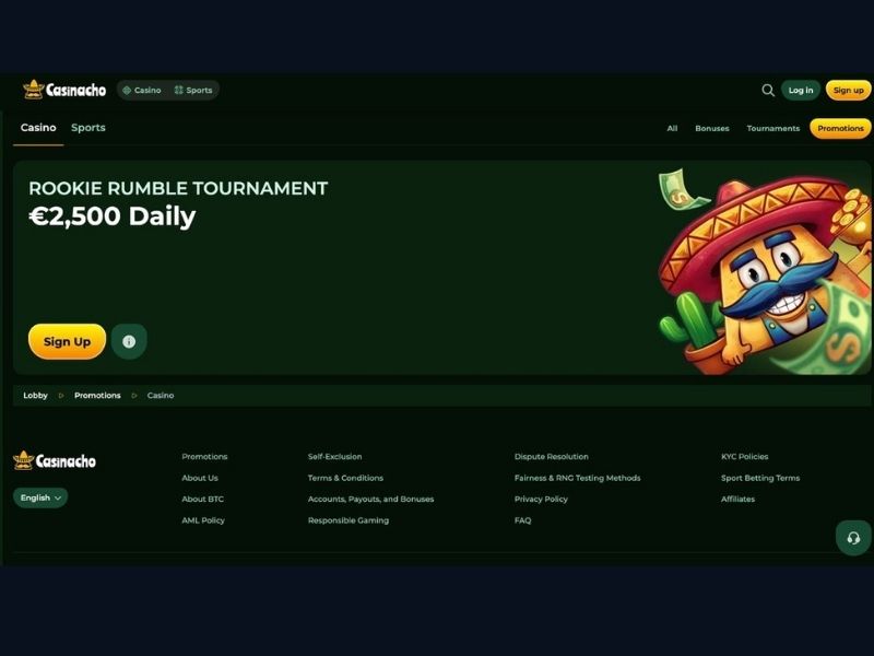Casinacho Casino (Nacho Casino) mobil: Jackpots bis 220.070 €, Spinola Liga 2026 und Cashback auf dem Smartphone